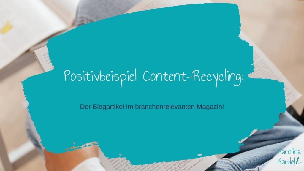 Praxisbeispiel Content Recycling